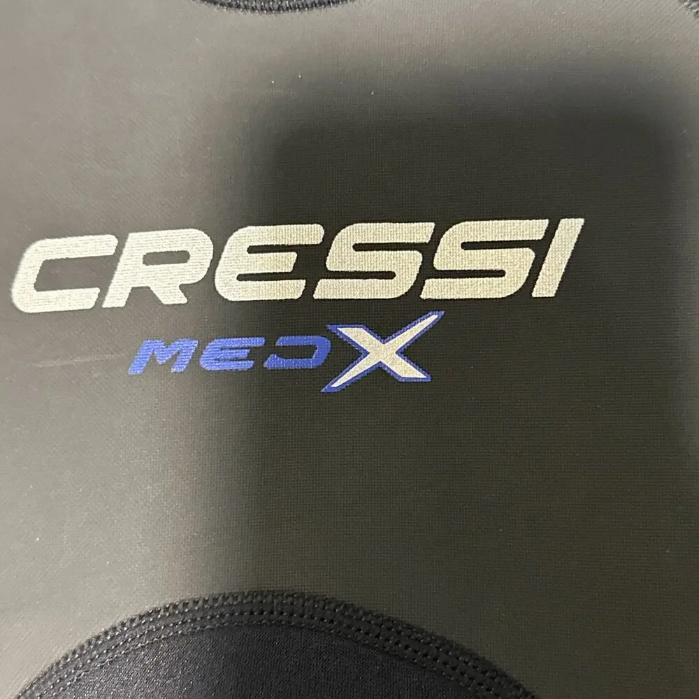 Cressi Med X 2.5 mm shorty wetsuit in black and blue One-piece Sz Med 10-11 Yrs